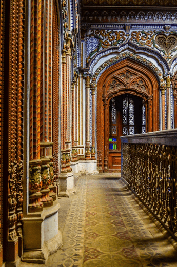 Beautiful Corridor of Omar Hayat Mahal