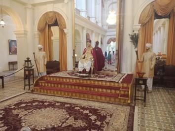 statues of Nawabs and servants in Noor Mahal